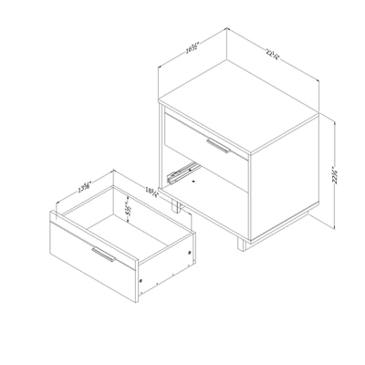 Fynn 2-Drawer Nightstand - South Shore - Image 5