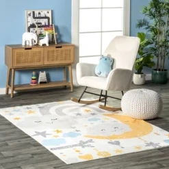 NuLOOM Sweet Dreams Machine Washable Kids Area Rug