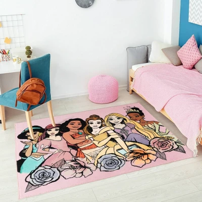 Disney Princess 40" X 54" Princess Elevated Rug - Image 3