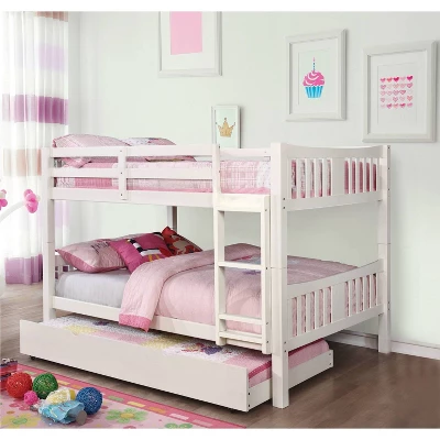 HOMES: Inside + Out Full Over Full Kids' Clare Bunk Bed White - IoHOMES - Image 2
