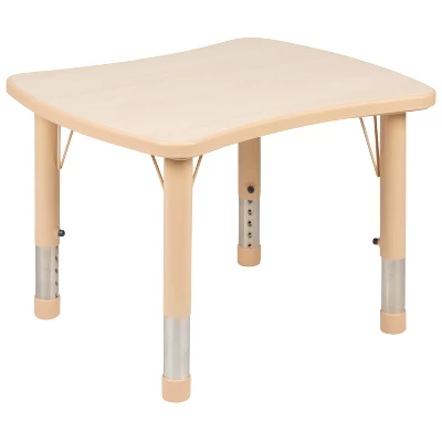 Flash Furniture 21.875"W X 26.625"L Rectangular Plastic Height Adjustable Activity Table - Image 11