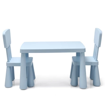 Costway Kids Table & 2 Chairs Set Toddler Activity Play Dining Study Desk Baby Gift - Image 4
