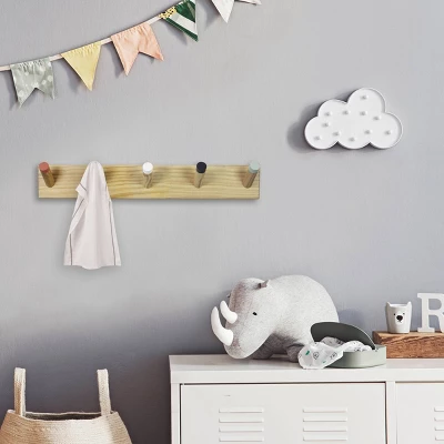 Painted Kids' Wood Hooks - Pillowfort™ - Image 4