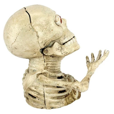 Design Toscano Bugged-Out Hungry Skeleton Cast Iron Mechanical Coin Bank - Image 4