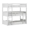Twin Capri Wood Triple Bunk Bed White - Hillsdale Furniture