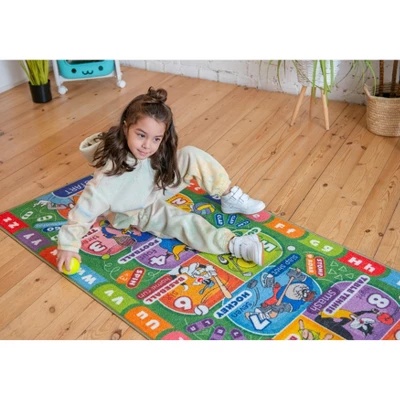 KC CUBS | Looney Tunes Boy & Girl Kids Hopscotch Number Counting Educational Learning & Game Play Nursery Bedroom Classroom Rug Carpet, 2' 7" X 6' 0" - Image 4