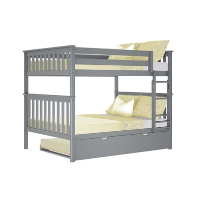 Max & Lily Full Over Full Bunk Bed With Trundle Bed - Image 6