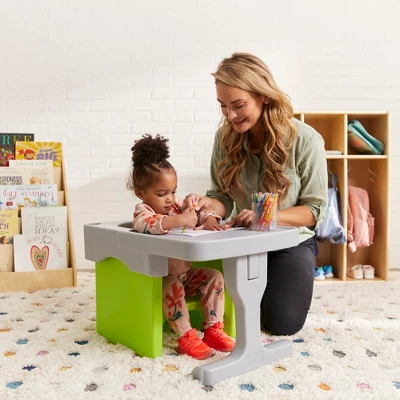 ECR4Kids Tri-Me Cube Chair Desk, Kids Furniture, Light Grey - Image 5
