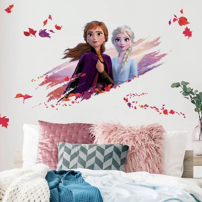 Frozen 2 Elsa & Anna Peel & Stick Giant Wall Decal - Roommates