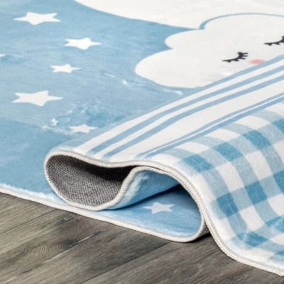 NuLOOM Peaceful Night Machine Washable Kids Area Rug - Image 3
