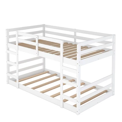 Twin Over Twin Bunk Bed With Ladder-ModernLuxe - Image 5