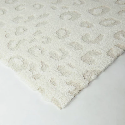 Simone Leopard Print High-Low Kids' Rug Cream - Balta Rugs - Image 2