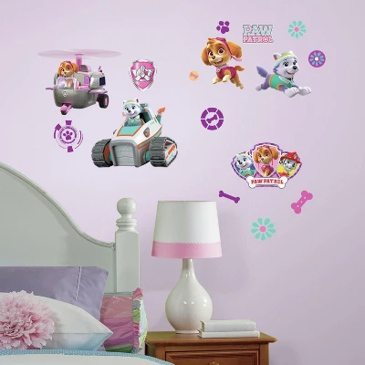 Roommates PAW Patrol Girl Pups Peel And Stick Wall Decal