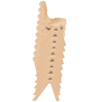 Flash Furniture 10 Pack Plastic Stackable School Chair With 12" Seat Height - Image 12