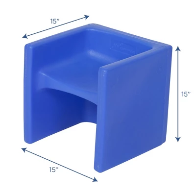 Children's Factory CF910-009 Flexible Seating Toddler Kids Cube Chair Classroom Furniture For Daycare, Playroom, And Homeschool, Blue - Image 4
