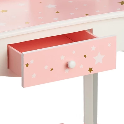 Fashion Twinkle Star Gisele Play Vanity Set Pink/White - Teamson Kids - Image 4