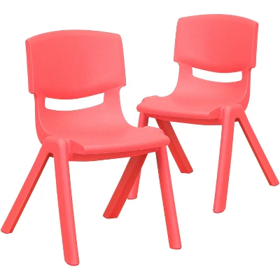Flash Furniture 2 Pack Plastic Stackable School Chair With 12" Seat Height - Image 12