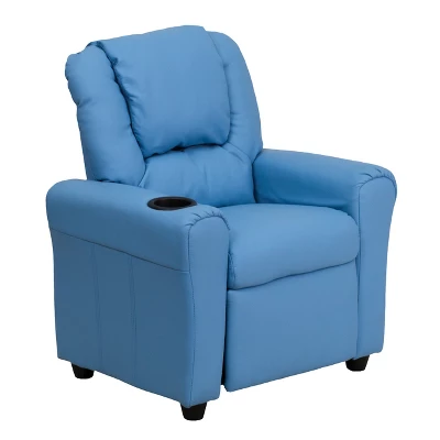 Flash Furniture Contemporary Kids Recliner With Cup Holder And Headrest - Image 19