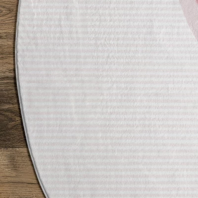 NuLOOM Crystal Rabbit Kids Machine Washable Area Rug - Image 4