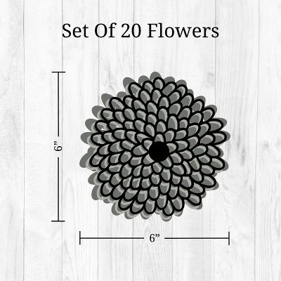 Zinnias Wall Decor - Decalcomania