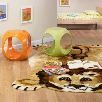 Walk On Me Faux Fur Super Soft Kids Lion Rug Tufted With Non-slip Backing Area Rug